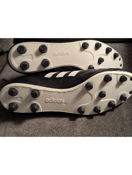 Adidas Copa Mundial Soccer Cleats Size 12.5 Men Black & White Leather Made In Ge main image 6